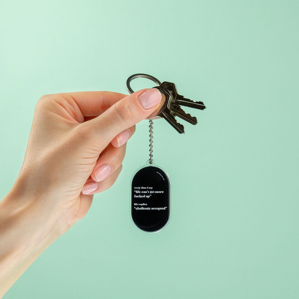 Challenge Accepted - Key Ring, Bag Charm