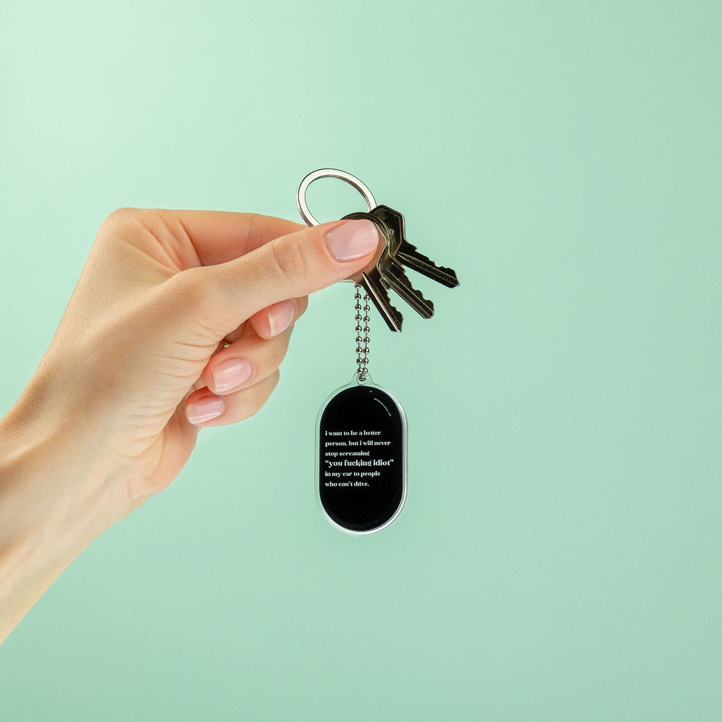 Fucking Idiot - Key Ring, Bag Charm