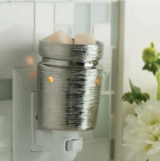 Brushed Chrome Electric Wall Scent Burner