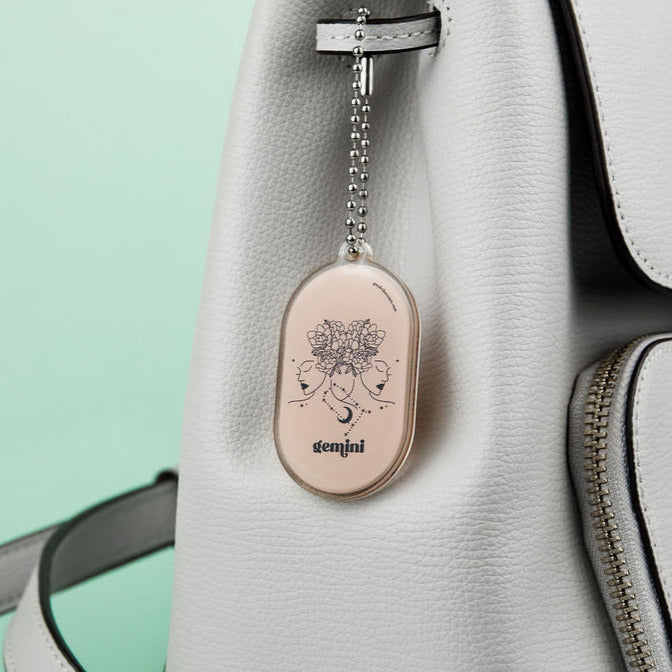 Gemini Horoscope, Star Sign -Key Ring, Bag Charm